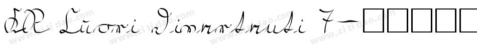 KR Cuori Divertenti 7字体转换